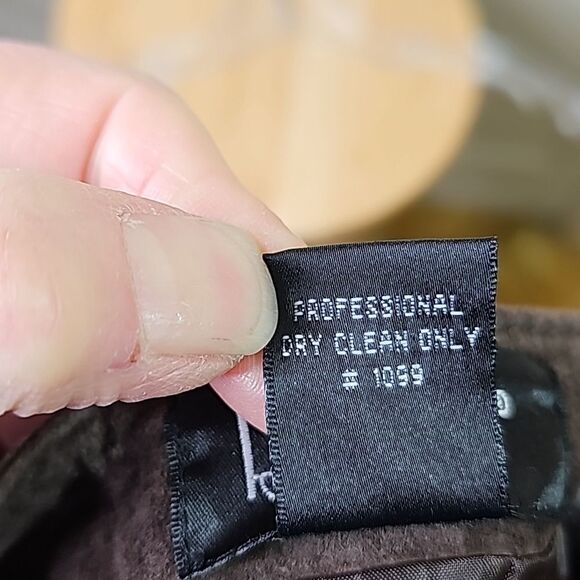 Rafaella Suede Maxi Skirt Brown Fully Lined Side Zip Size 14 NWT - Picture 6 of 6